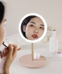 TRAVEL MAKEUP MIRROR LED付き 折りたたみスタンドミラー