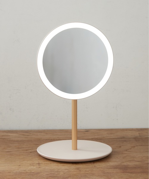 BIRTHDAY BAR（バースデイバー）の「TRAVEL MAKEUP MIRROR LED付き 折りたたみスタンドミラー（手鏡/メイクミラー・レディース・ホワイト/ピンク・フリー）」の21枚目の写真