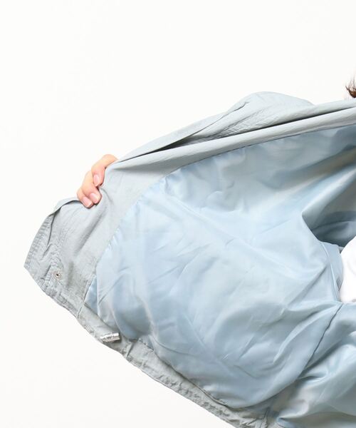 210nouve（トゥージュヌーブ）の「オーバーサイズスタンドカラーブルゾン（ブルゾン・レディース・カーキ/ブラック/サックスブルー/アイボリー・FREE）」の5枚目の写真