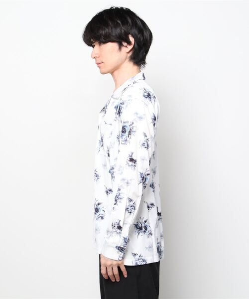 SITRY（シトリー）の「patterned all over Open Collar shirt/総柄 オープンカラーシャツ（シャツ/ブラウス・メンズ・ブラック/ベージュ/ブラック系その他2/ホワイト系その他/ホワイト系その他2/ブラック系その他3/ブラック系その他/ホワイト・M/L/XL）」の9枚目の写真