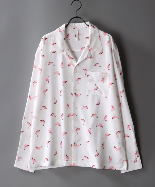 SITRY（シトリー）の「patterned all over Open Collar shirt/総柄 オープンカラーシャツ（シャツ/ブラウス・メンズ・ブラック/ベージュ/ブラック系その他2/ホワイト系その他/ホワイト系その他2/ブラック系その他3/ブラック系その他/ホワイト・M/L/XL）」の2枚目の写真