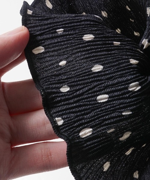 coca（coca）（コカ）の「キッズ 親子お揃い楊柳ドットパンツ（その他パンツ・キッズ・ブラック/パープル/グレイッシュベージュ/アイボリー・130/120/100/110/140/150）」の6枚目の写真