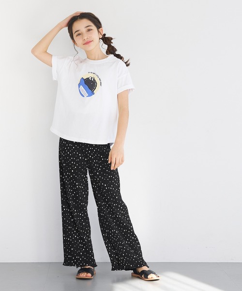 coca（coca）（コカ）の「キッズ 親子お揃い楊柳ドットパンツ（その他パンツ・キッズ・ブラック/パープル/グレイッシュベージュ/アイボリー・130/120/100/110/140/150）」の22枚目の写真