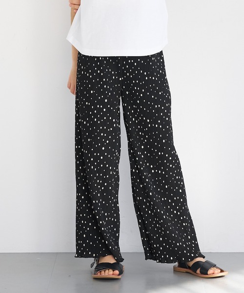 coca（coca）（コカ）の「キッズ 親子お揃い楊柳ドットパンツ（その他パンツ・キッズ・ブラック/パープル/グレイッシュベージュ/アイボリー・130/120/100/110/140/150）」の21枚目の写真