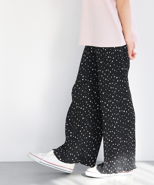 coca（coca）（コカ）の「キッズ 親子お揃い楊柳ドットパンツ（その他パンツ・キッズ・ブラック/パープル/グレイッシュベージュ/アイボリー・130/120/100/110/140/150）」の18枚目の写真