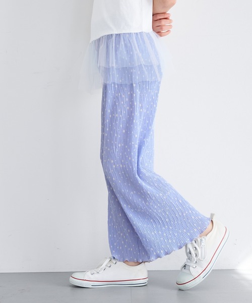 coca（coca）（コカ）の「キッズ 親子お揃い楊柳ドットパンツ（その他パンツ・キッズ・ブラック/パープル/グレイッシュベージュ/アイボリー・130/120/100/110/140/150）」の15枚目の写真