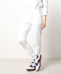 LOUDMOUTH/ラウドマウス ゴルフウェア ハイパーストレッチ ウエストロゴジャガード 吸汗速乾 UVカットテーパードパンツ