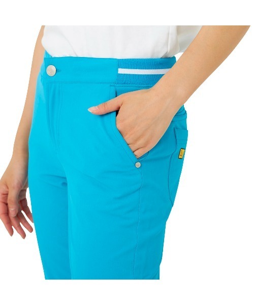 Loudmouth(ラウドマウス)の「LOUDMOUTH/ラウドマウス ゴルフウェア ハイパーストレッチ ウエストロゴジャガード 吸汗速乾 UVカットテーパードパンツ(その他パンツ・レディース・ブラック/ネイビー/オフホワイト/ピンク/ターコイズブルー・M/L)」の19枚目の写真