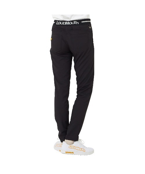 Loudmouth(ラウドマウス)の「LOUDMOUTH/ラウドマウス ゴルフウェア ハイパーストレッチ ウエストロゴジャガード 吸汗速乾 UVカットテーパードパンツ(その他パンツ・レディース・ブラック/ネイビー/オフホワイト/ピンク/ターコイズブルー・M/L)」の8枚目の写真