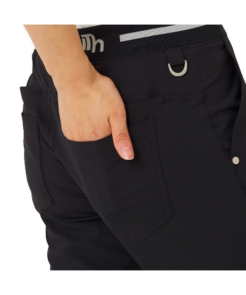 Loudmouth(ラウドマウス)の「LOUDMOUTH/ラウドマウス ゴルフウェア ハイパーストレッチ ウエストロゴジャガード 吸汗速乾 UVカットテーパードパンツ(その他パンツ・レディース・ブラック/ネイビー/オフホワイト/ピンク/ターコイズブルー・M/L)」の13枚目の写真