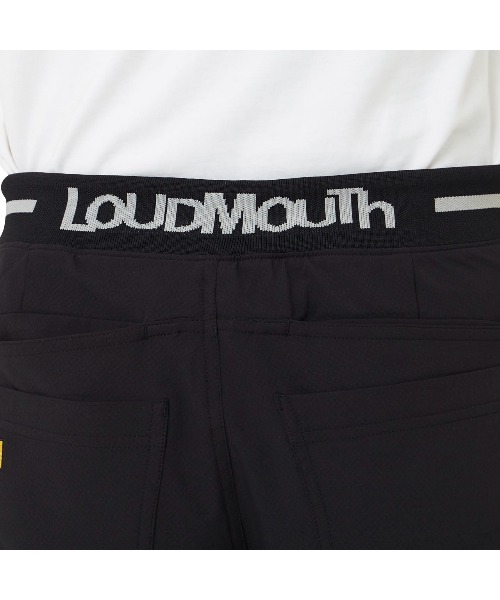 Loudmouth(ラウドマウス)の「LOUDMOUTH/ラウドマウス ゴルフウェア ハイパーストレッチ ウエストロゴジャガード 吸汗速乾 UVカットテーパードパンツ(その他パンツ・レディース・ブラック/ネイビー/オフホワイト/ピンク/ターコイズブルー・M/L)」の10枚目の写真