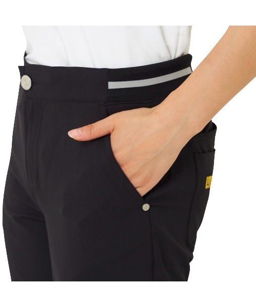 Loudmouth(ラウドマウス)の「LOUDMOUTH/ラウドマウス ゴルフウェア ハイパーストレッチ ウエストロゴジャガード 吸汗速乾 UVカットテーパードパンツ(その他パンツ・レディース・ブラック/ネイビー/オフホワイト/ピンク/ターコイズブルー・M/L)」の11枚目の写真