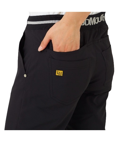 Loudmouth(ラウドマウス)の「LOUDMOUTH/ラウドマウス ゴルフウェア ハイパーストレッチ ウエストロゴジャガード 吸汗速乾 UVカットテーパードパンツ(その他パンツ・レディース・ブラック/ネイビー/オフホワイト/ピンク/ターコイズブルー・M/L)」の12枚目の写真