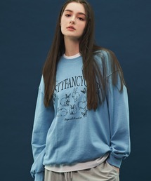 A'GEM/9 × .kom『 FANCY CLUB/ファンシークラブ』LEPRE SWEATSHIRT/ウサギデザイン スウェットシャツ