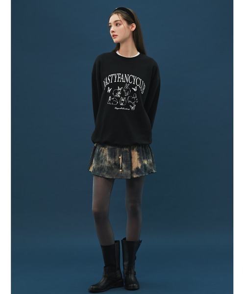 FANCY CLUB(ファンシークラブ)の「A'GEM/9 × .kom『 FANCY CLUB/ファンシークラブ』LEPRE SWEATSHIRT/ウサギデザイン スウェットシャツ(スウェット・レディース・ブラック/グレー/ブルー・FREE)」の9枚目の写真