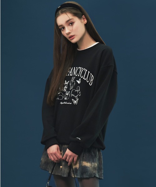 FANCY CLUB(ファンシークラブ)の「A'GEM/9 × .kom『 FANCY CLUB/ファンシークラブ』LEPRE SWEATSHIRT/ウサギデザイン スウェットシャツ(スウェット・レディース・ブラック/グレー/ブルー・FREE)」の11枚目の写真