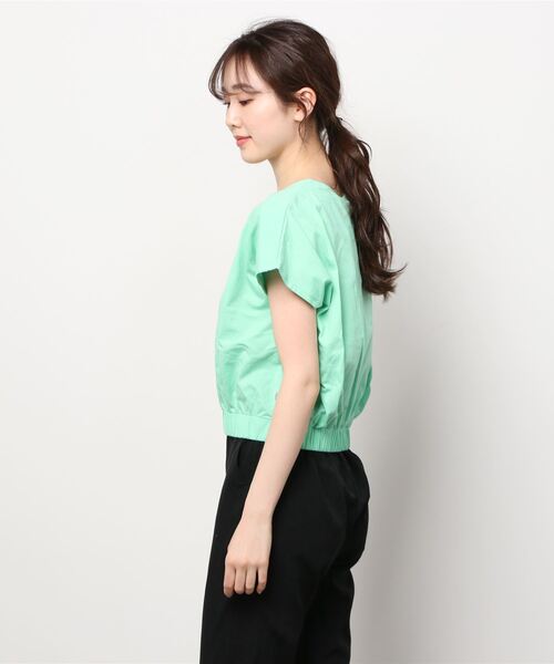 ottod'Ame(オットダム)の「ottod'Ame/オットダム/TOPS シシュウ(Tシャツ/カットソー・レディース・ブラック/ミント/ホワイト・SMALL)」の4枚目の写真