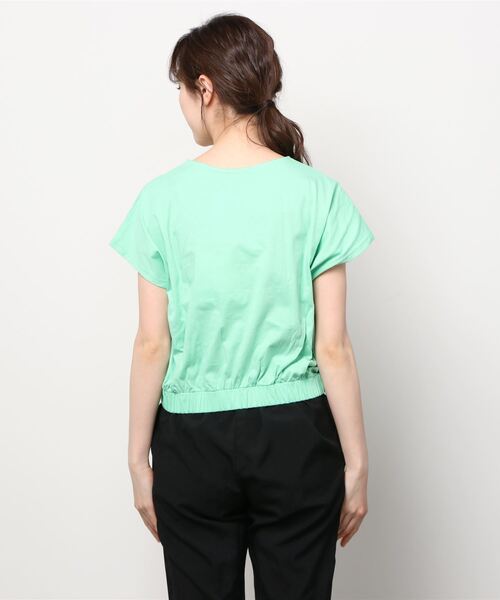 ottod'Ame(オットダム)の「ottod'Ame/オットダム/TOPS シシュウ(Tシャツ/カットソー・レディース・ブラック/ミント/ホワイト・SMALL)」の5枚目の写真
