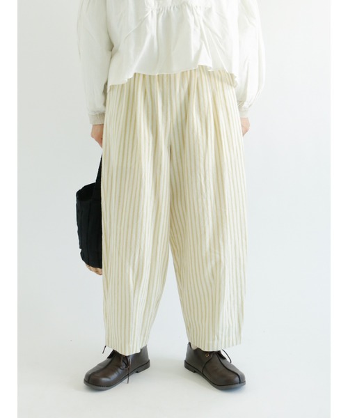 Samansa Mos2（サマンサ モスモス）の「柄アソートパンツ（その他パンツ・レディース・ブラック/イエロー/チャコール/キナリ・ﾌﾘ-）」の4枚目の写真