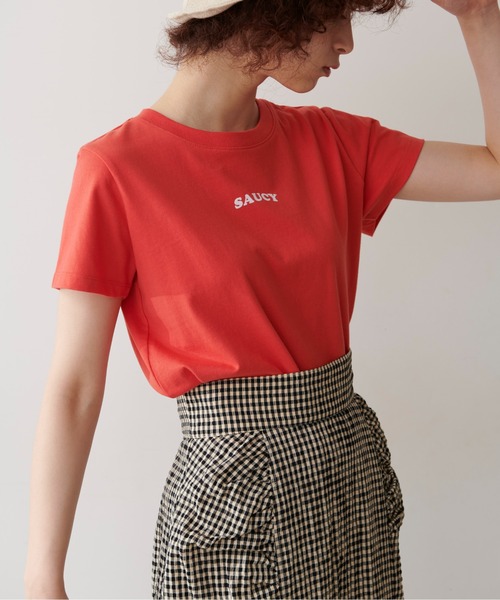 FREE'S MART（フリーズマート）の「◆フロッキーロゴコンパクトシャツ（Tシャツ/カットソー・レディース・ホワイト/ブラック/レッド/ブルー・FREE）」の4枚目の写真