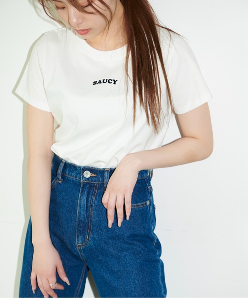 FREE'S MART（フリーズマート）の「◆フロッキーロゴコンパクトシャツ（Tシャツ/カットソー・レディース・ホワイト/ブラック/レッド/ブルー・FREE）」の15枚目の写真