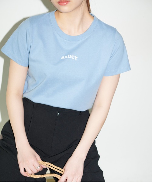 FREE'S MART（フリーズマート）の「◆フロッキーロゴコンパクトシャツ（Tシャツ/カットソー・レディース・ホワイト/ブラック/レッド/ブルー・FREE）」の6枚目の写真