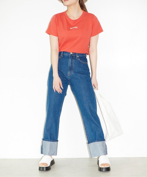 FREE'S MART（フリーズマート）の「◆フロッキーロゴコンパクトシャツ（Tシャツ/カットソー・レディース・ホワイト/ブラック/レッド/ブルー・FREE）」の18枚目の写真
