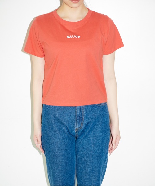 FREE'S MART（フリーズマート）の「◆フロッキーロゴコンパクトシャツ（Tシャツ/カットソー・レディース・ホワイト/ブラック/レッド/ブルー・FREE）」の8枚目の写真