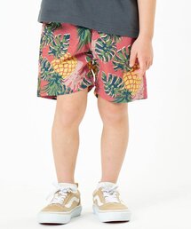 リップストップ総柄ショーツ 4分丈