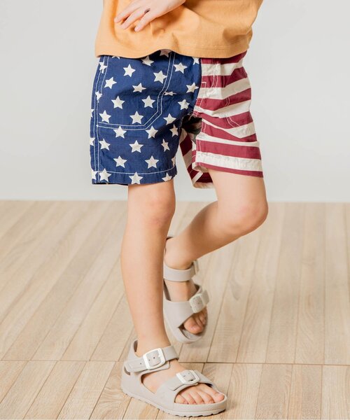 F.O.KIDS(エフオーキッズ)の「リップストップ総柄ショーツ 4分丈(その他パンツ・キッズ・レインボー/カモフラージュ/レッド/ブラック/カーキ/ネイビー・100/140/80/90/95/110/120/130)」の6枚目の写真