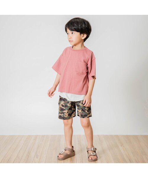 F.O.KIDS(エフオーキッズ)の「リップストップ総柄ショーツ 4分丈(その他パンツ・キッズ・レインボー/カモフラージュ/レッド/ブラック/カーキ/ネイビー・100/140/80/90/95/110/120/130)」の7枚目の写真