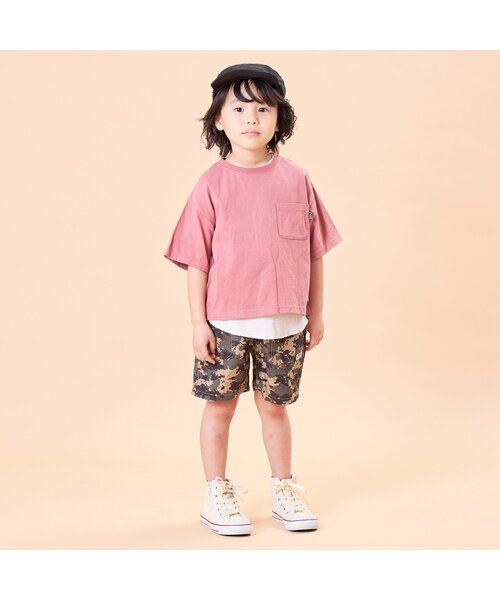 F.O.KIDS(エフオーキッズ)の「リップストップ総柄ショーツ 4分丈(その他パンツ・キッズ・レインボー/カモフラージュ/レッド/ブラック/カーキ/ネイビー・100/140/80/90/95/110/120/130)」の9枚目の写真