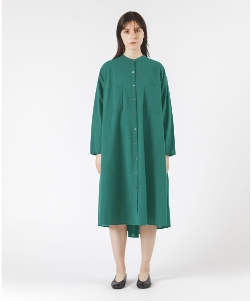 mizuiro ind バンドカラーロングシャツ｜ MARcourt ONLINE STORE