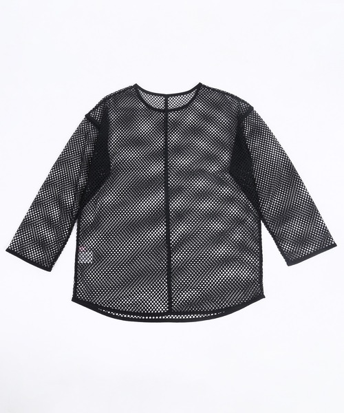 WC（ダブル シー）の「カラーメッシュビッグロンT（Tシャツ/カットソー・レディース・ホワイト/ブラック/ピンク・FREE）」の13枚目の写真