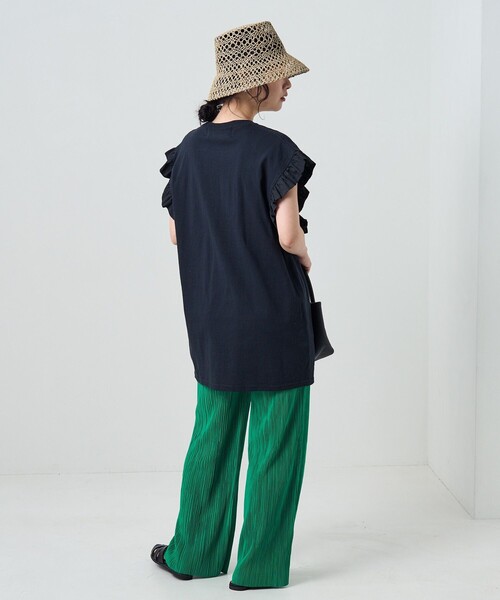 FREAK'S STORE（フリークスストア）の「CONTROL FREAK/コントロールフリーク 透かしバケットハット（ハット・レディース・ブラック/ナチュラル・ONE SIZE）」の3枚目の写真