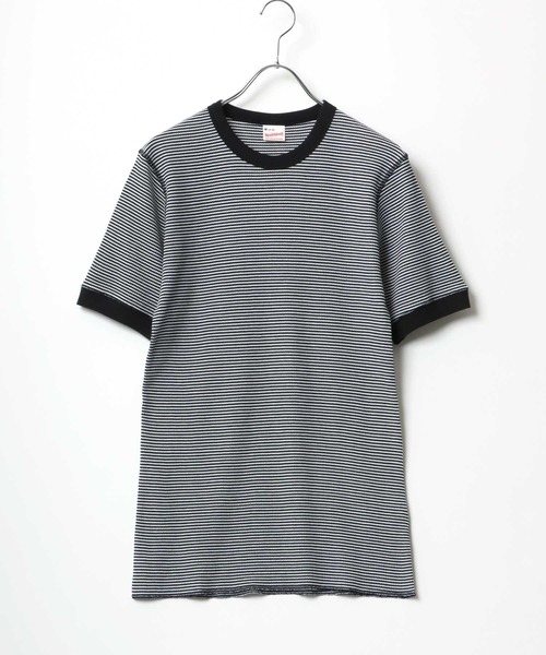 Healthknit（ヘルスニット）の「Healthknit（ヘルスニット）クルーネック ワッフル半袖Tシャツ/ユニセックス/無地・ボーダーリンガーT/1P/パックT（Tシャツ/カットソー・レディース・ブルー系その他/ブラック/ブラック×ホワイト/ネイビー×ホワイト/オフホワイト/レッド系その他/グレー/グレー系その他/ブラウン系その他/グリーン系その他/イエロー系その他/ピンク・L/XL/M）」の17枚目の写真