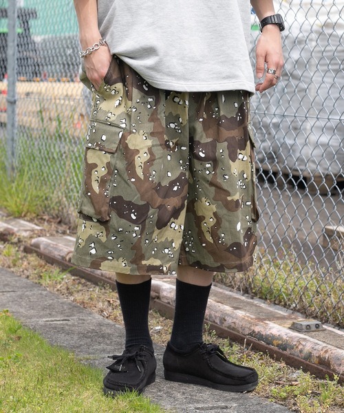 kutir(クティール)の「迷彩カーゴショーツ(カーゴパンツ・メンズ・ブラウン/グレー/グリーン・SMALL/MEDIUM/LARGE)」の19枚目の写真