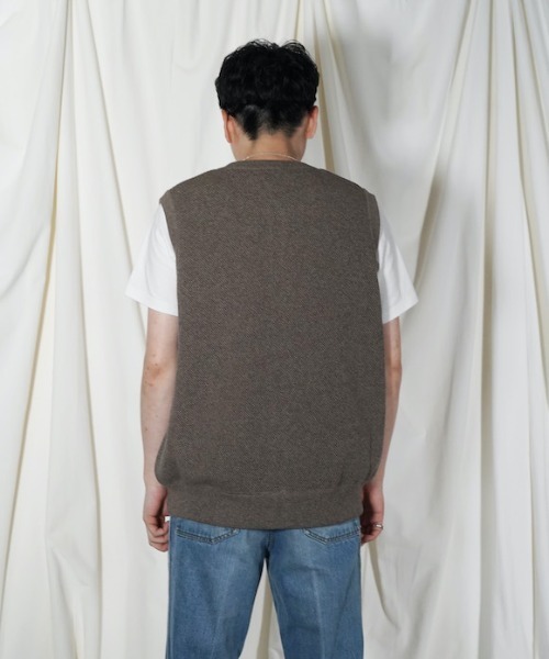 crepuscule（クレプスキュール）の「crepuscule Moss Stitch Zip Vest