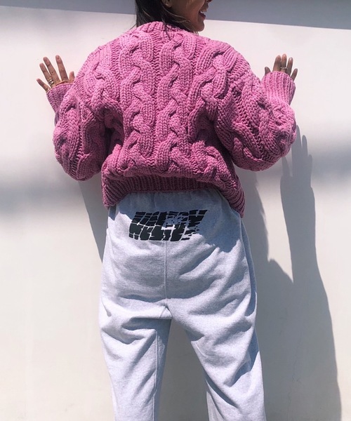 HOLIDAY(ホリデイ)の「MINI SWEAT BAGGY PANTS ミニスウェットバギーパンツ(スウェットパンツ・レディース・ネイビー/シルバーグレー・ONE SIZE)」の15枚目の写真