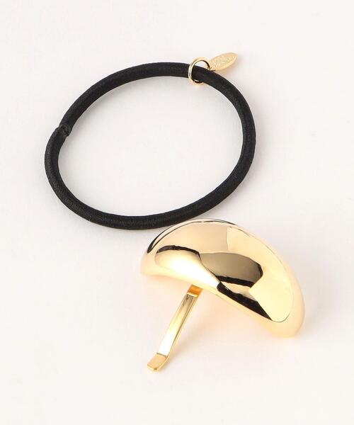 green label relaxing（グリーンレーベルリラクシング）の「【WEB限定】メタルラウンドカバー ヘアカフ ヘアゴム 2（ヘアゴム・レディース・シルバー/ゴールド・FREE）」の5枚目の写真