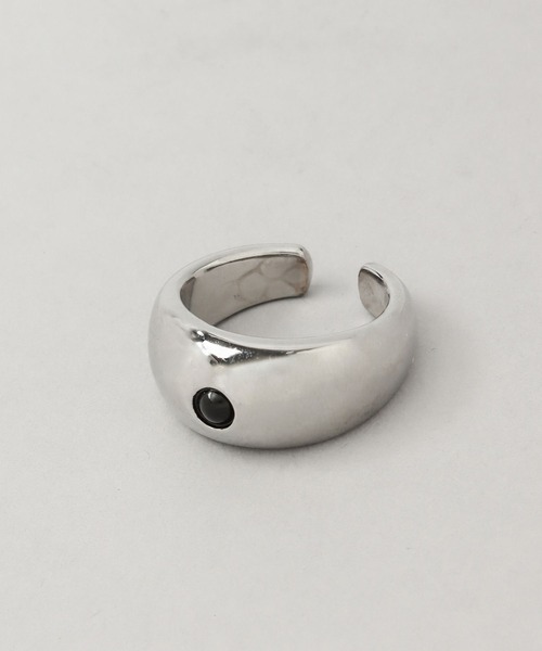 HARE（ハレ）の「ミニマルストーンリング(HARE)（リング・メンズ・シルバー・18号）」の6枚目の写真