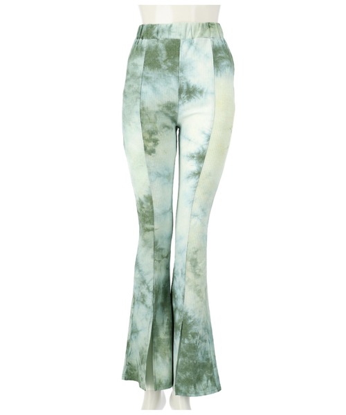 ANAP(アナップ)の「タイダイリブスリットフレアパンツ(その他パンツ・レディース・ベージュ/グリーン/ブラック・FREE)」の13枚目の写真