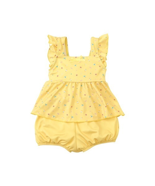 10mois(ディモワ)の「【10mois(ディモワ)】 スイムウェア(水着・キッズ・ピンク/イエロー・95㎝/85㎝/105cm)」の1枚目の写真