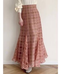 dazzlin | ダークチェックマーメイドスカート(スカート)