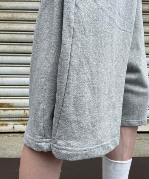 Chikashitsu +（チカシツプラス）の「【Chikashitsu +/チカシツプラス】side button sweat shorts/サイドボタン スウェットパンツ スウェット ハーフパンツ（スウェットパンツ・メンズ・ブラック/ブルー/グレー・ONE SIZE）」の10枚目の写真
