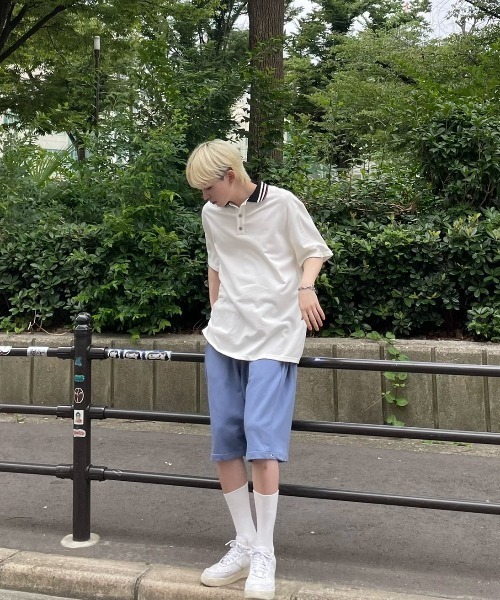 Chikashitsu +（チカシツプラス）の「【Chikashitsu +/チカシツプラス】side button sweat shorts/サイドボタン スウェットパンツ スウェット ハーフパンツ（スウェットパンツ・メンズ・ブラック/ブルー/グレー・ONE SIZE）」の15枚目の写真