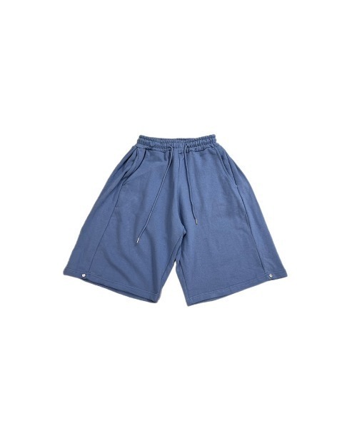 Chikashitsu +（チカシツプラス）の「【Chikashitsu +/チカシツプラス】side button sweat shorts/サイドボタン スウェットパンツ スウェット ハーフパンツ（スウェットパンツ・メンズ・ブラック/ブルー/グレー・ONE SIZE）」の20枚目の写真