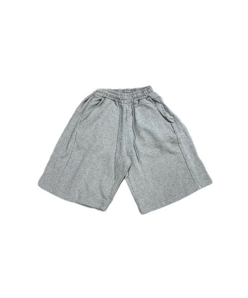 Chikashitsu +（チカシツプラス）の「【Chikashitsu +/チカシツプラス】side button sweat shorts/サイドボタン スウェットパンツ スウェット ハーフパンツ（スウェットパンツ・メンズ・ブラック/ブルー/グレー・ONE SIZE）」の12枚目の写真