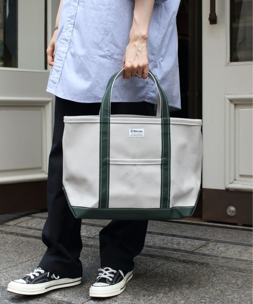 ORCIVAL(オーシバル)の「ORCIVAL/オーシバル トートバッグ TOTE BAG 2TONE RC-7042 HVC 22AW(トートバッグ・レディース・チャコールグレー/ダークグリーン/ベージュ/カーキ/ブルーグレー/マスタード/チョコ/ライトカーキ/クリアグリーン/グレー/オリーブ/サンドベージュ/ダークネイビー・FREE)」の7枚目の写真