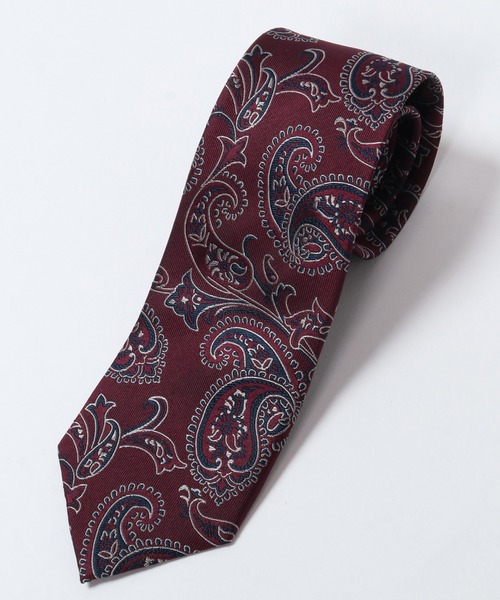 CROWDED CLOSET（クラウデッドクローゼット）の「ペイズリー柄ネクタイ（ネクタイ・メンズ・ネイビー/グレー/ボルドー・FREE）」の3枚目の写真